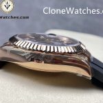 Rolex Super Clone Watch 1:1 Sky Dweller Coffee Dial m326235-0005 42MM Rubber Strap - Image 5