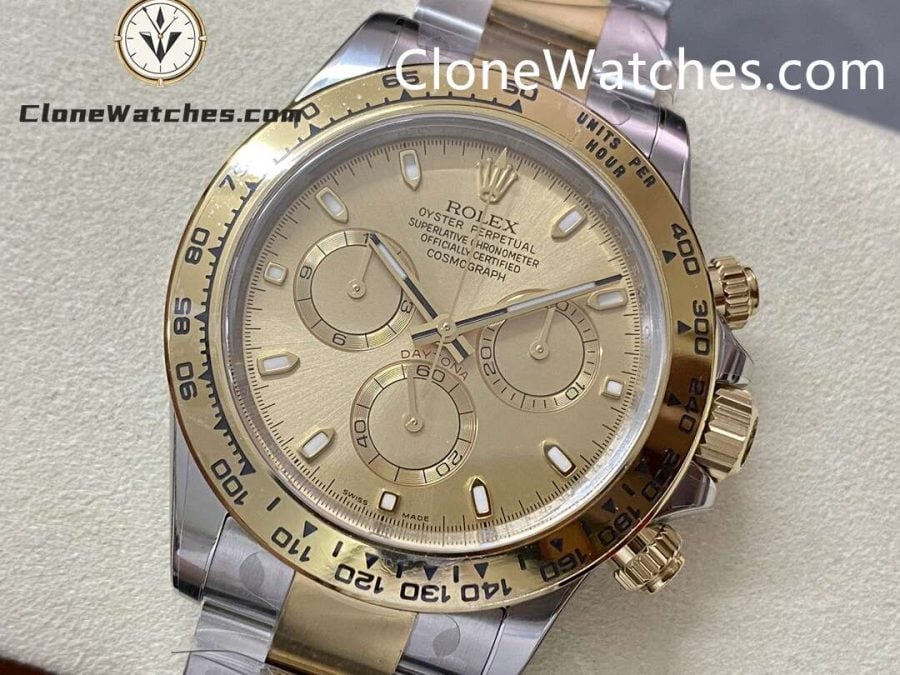 Rolex Super Clone Watches 1:1 Daytona Gold Dial M116503 - 0003 4130 Movement - Image 3