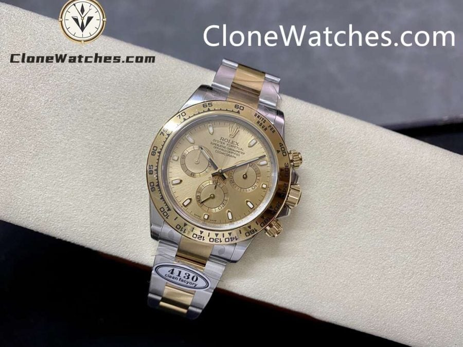 Rolex Super Clone Watches 1:1 Daytona Gold Dial M116503 - 0003 4130 Movement - Image 4