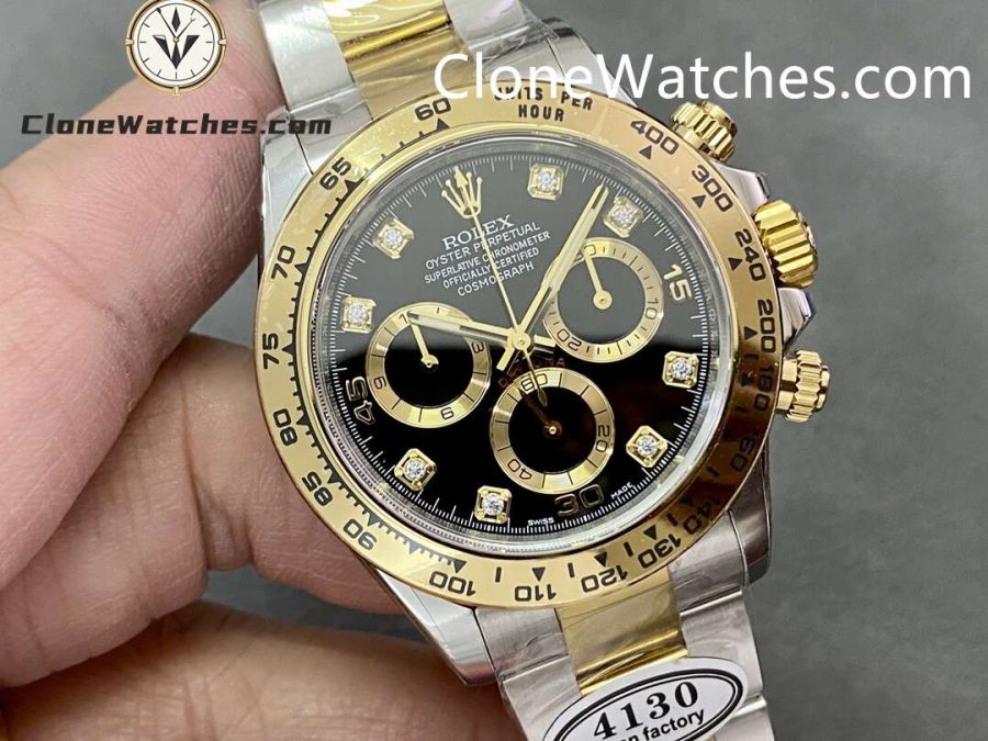 Rolex Super Clone Watches 1:1 Daytona Black Dial M116513 - 0011 4130 Movement - Image 2