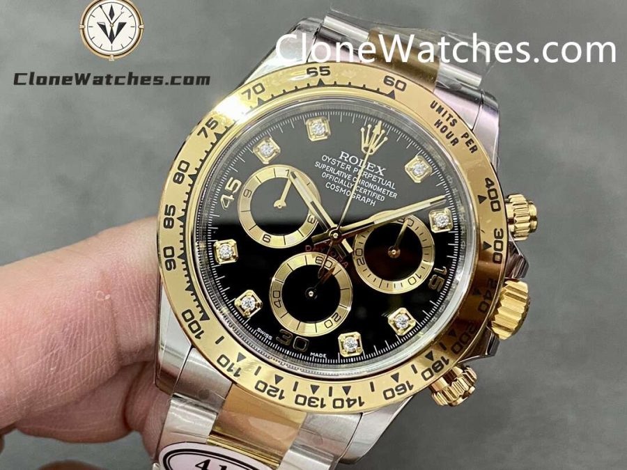 Rolex Super Clone Watches 1:1 Daytona Black Dial M116513 - 0011 4130 Movement - Image 3