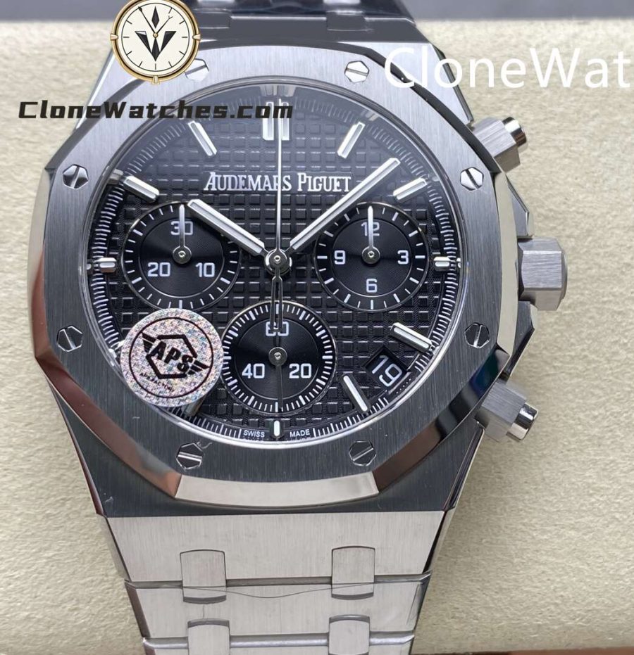 Super Clone Watches – Audemars Piguet   Black Dial 26240