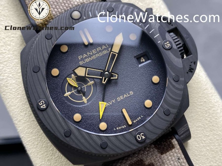 Panerai Super Clone Watches 1:1 Submersible QuarantaQuattro GMT Navy SEALs Carbotech™ 44MM PAM01513 - Image 2