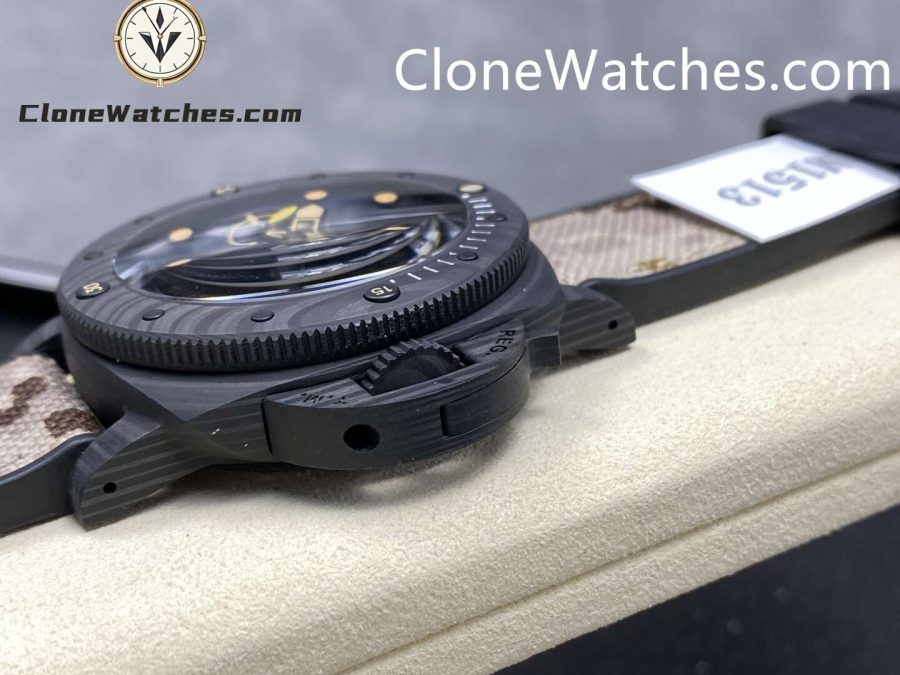 Panerai Super Clone Watches 1:1 Submersible QuarantaQuattro GMT Navy SEALs Carbotech™ 44MM PAM01513 - Image 5