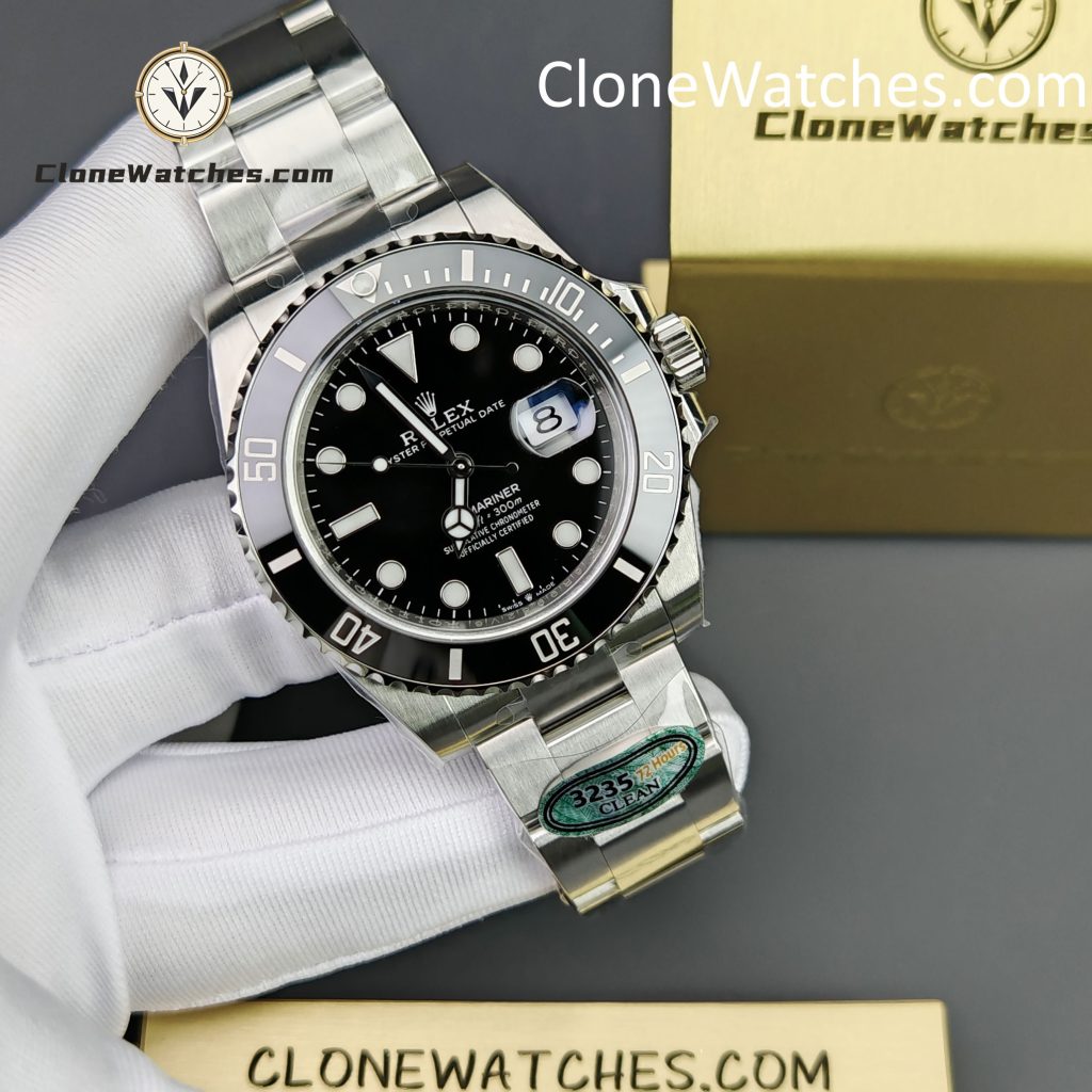 Replica Rolex Submariner Black Dial 1:1 Super Clone Watch – 3235 Movement, Sapphire Crystal, 300m Waterproof