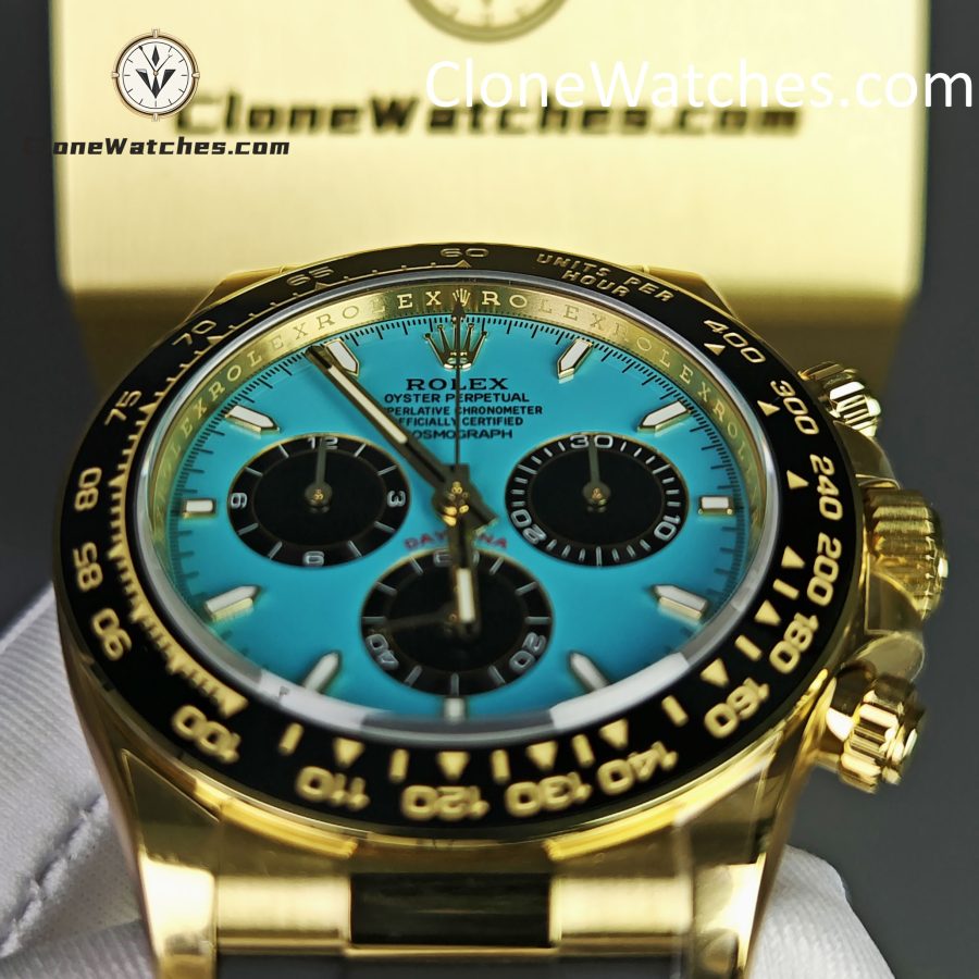 Rolex Super Clone Watches 1:1 Daytona 18K Yellow Gold Plating M126518LN-0014 4131 Movement - Image 14