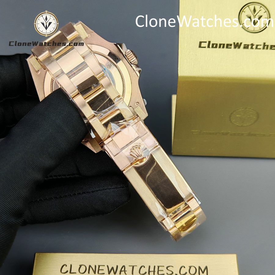 Rolex Super Clone Watches 1:1 GMT-Master II Rose Gold M126715CHNR-0002 Oyster 3285 Movement - Image 7