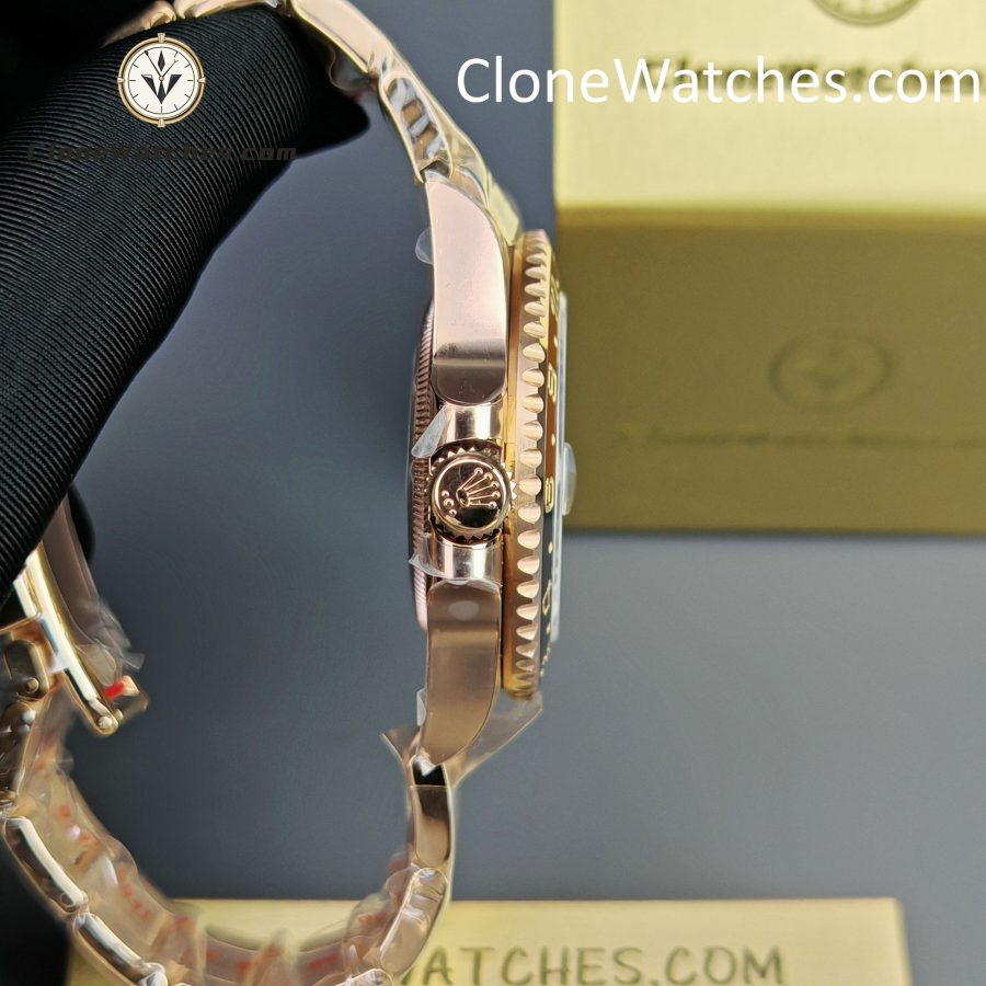 Rolex Super Clone Watches 1:1 GMT-Master II Rose Gold M126715CHNR-0002 Oyster 3285 Movement - Image 8