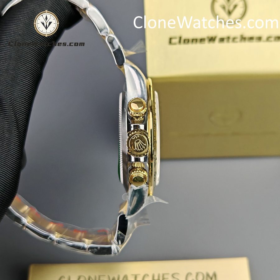 Rolex Super Clone Watches 1:1 Daytona 18k gold M116503-0001 White Dial 4130 movement - Image 10
