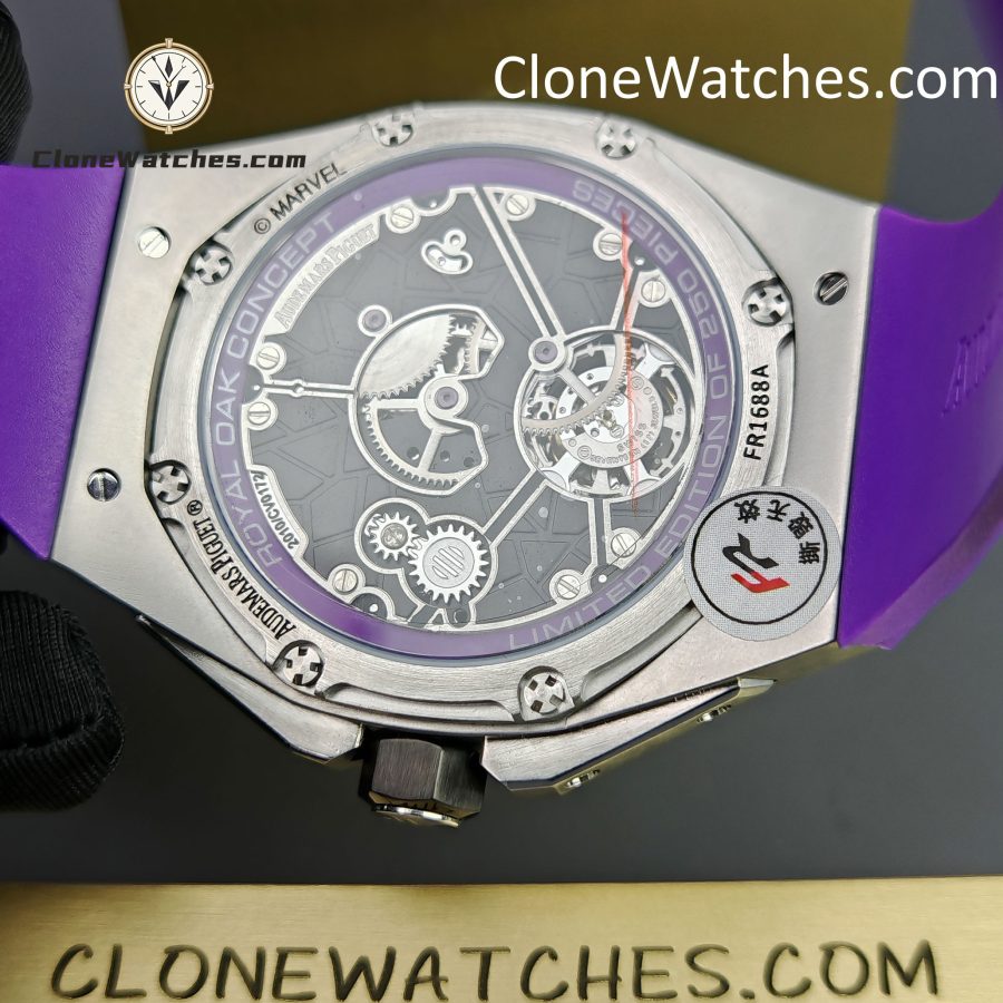 Audemars Piguet Super Clone Watches 1:1 Royal Oak Concept “Black Panther” Flying Tourbillon 26620IO 42MM - Image 13
