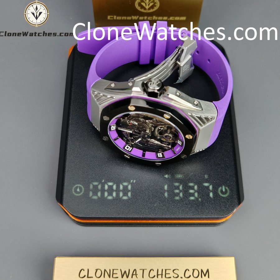 Audemars Piguet Super Clone Watches 1:1 Royal Oak Concept “Black Panther” Flying Tourbillon 26620IO 42MM - Image 15
