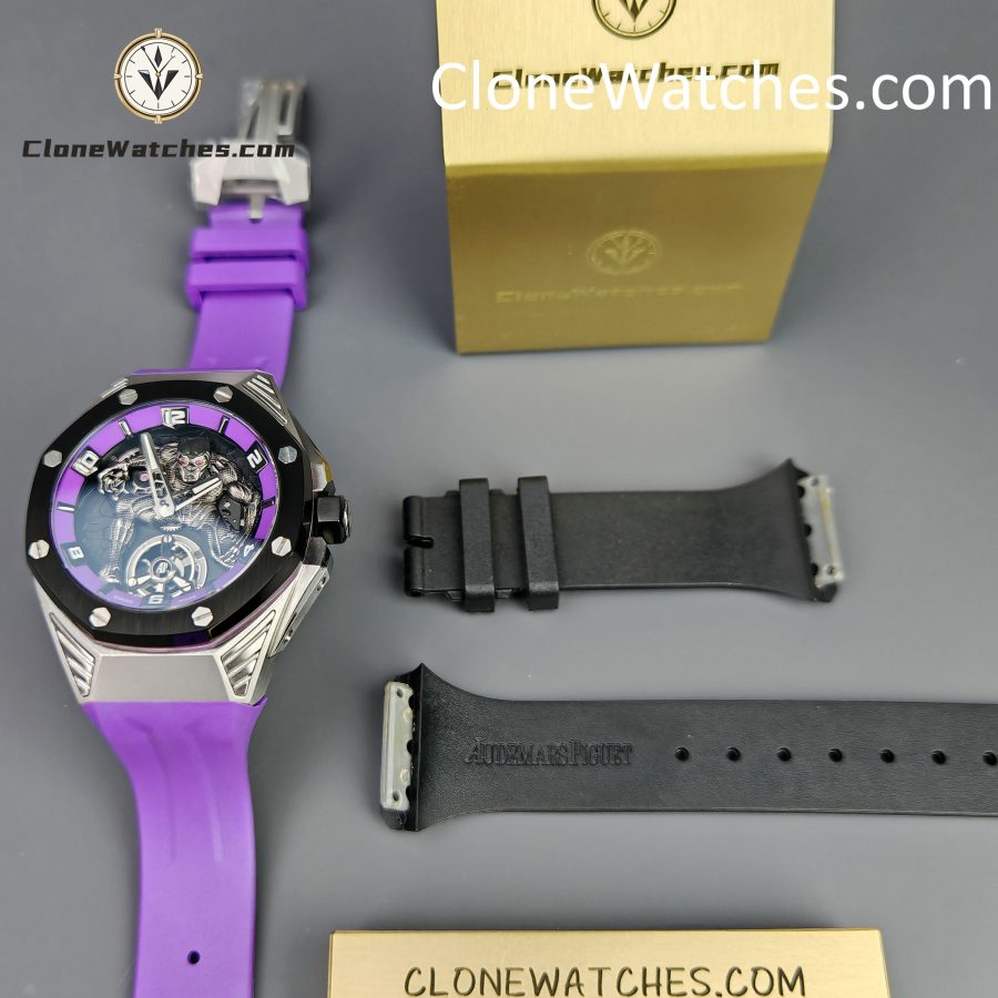 Audemars Piguet Super Clone Watches 1:1 Royal Oak Concept “Black Panther” Flying Tourbillon 26620IO 42MM - Image 17