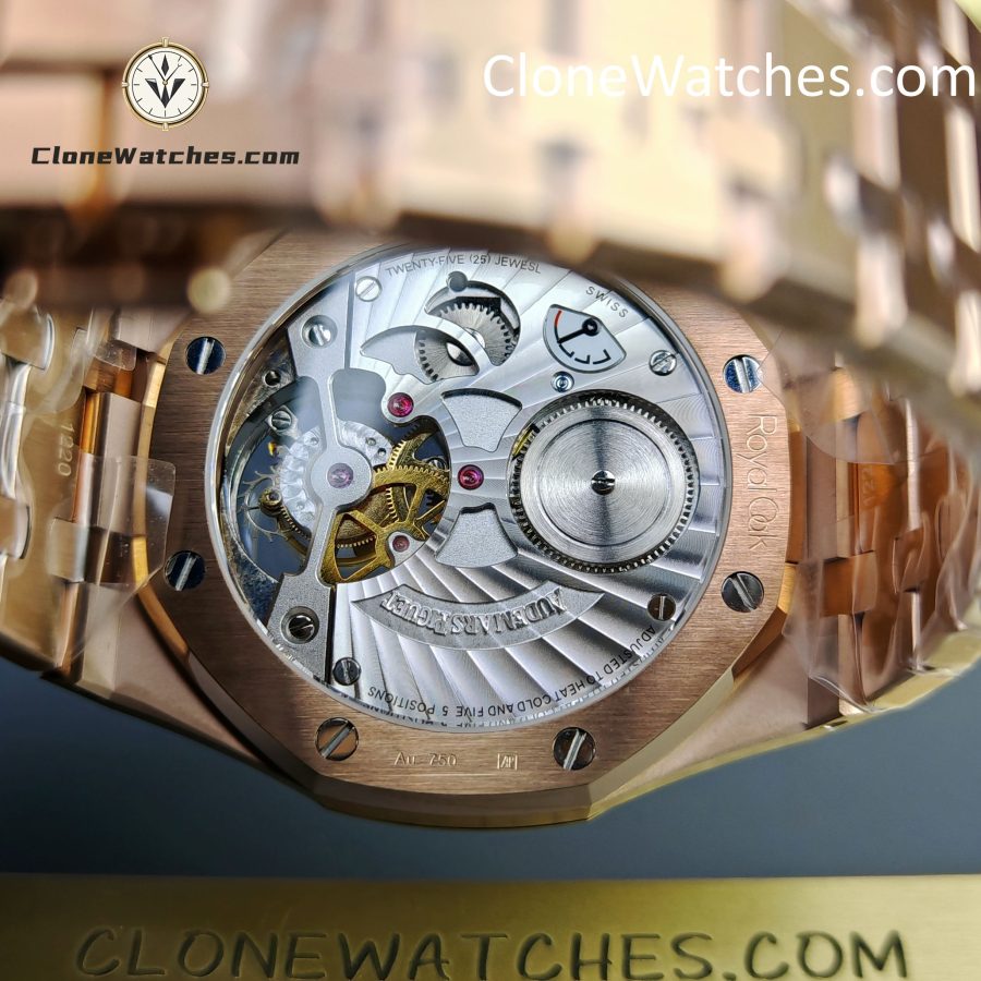 Audemars Piguet Super Clone Watches 1:1 Royal Oak Rose Gold 26522OR Blue Tourbillon Dial 41mm - Image 11