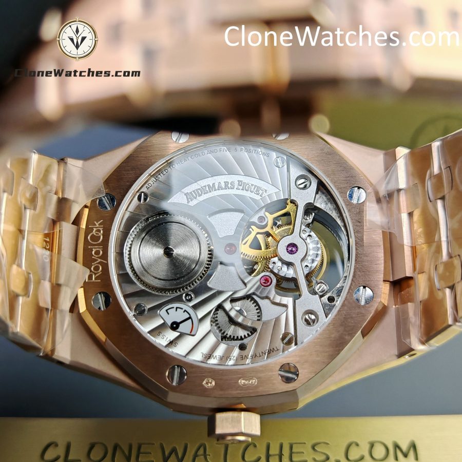 Audemars Piguet Super Clone Watches 1:1 Royal Oak Rose Gold 26522OR Blue Tourbillon Dial 41mm - Image 12