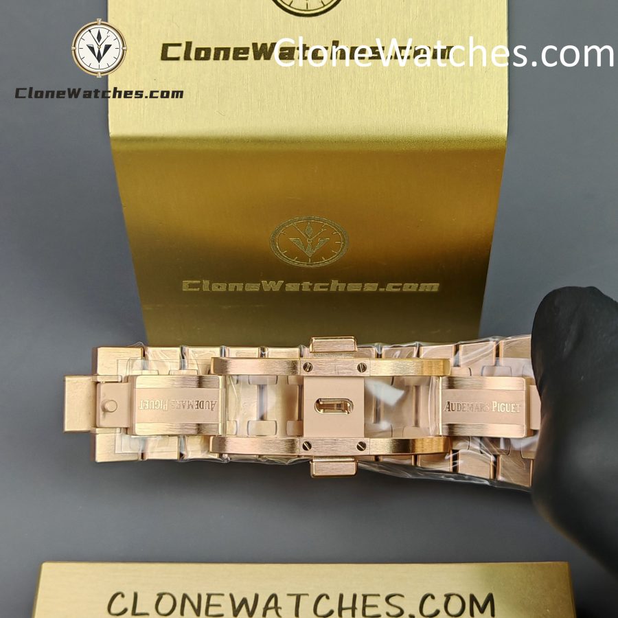 Audemars Piguet Super Clone Watches 1:1 Royal Oak Rose Gold 26522OR Blue Tourbillon Dial 41mm - Image 13