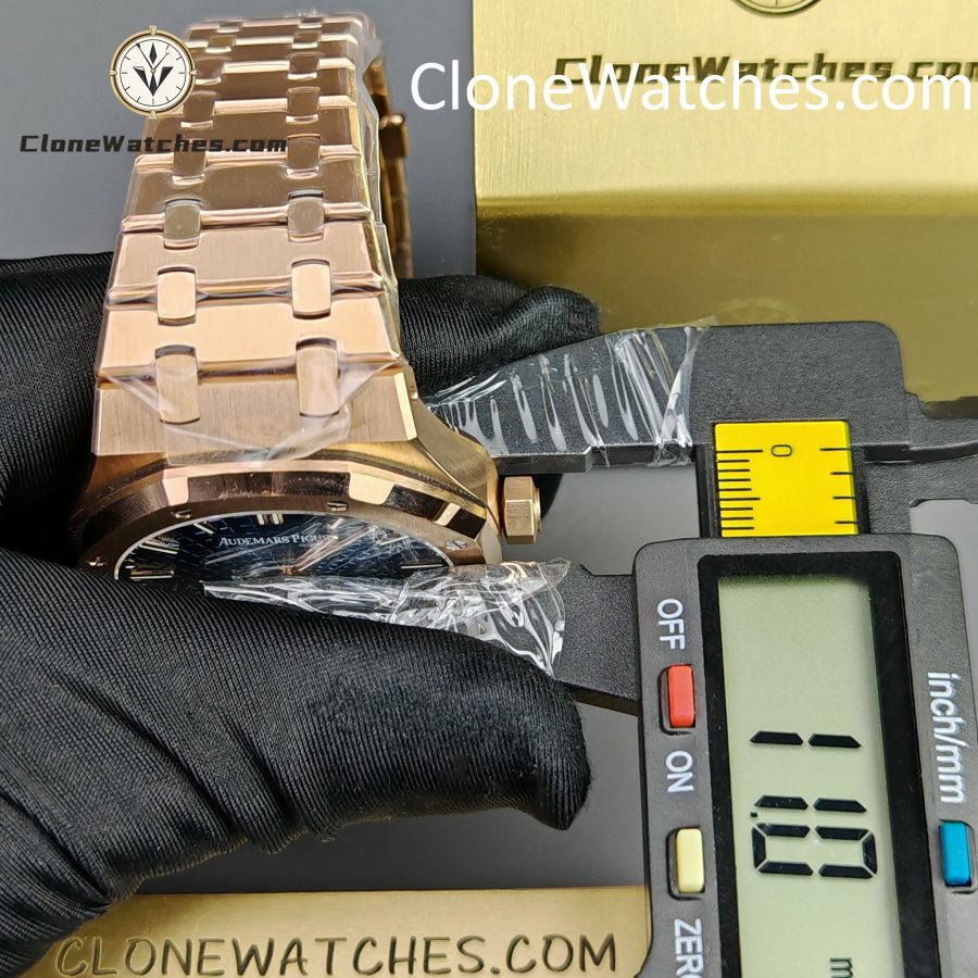 Audemars Piguet Super Clone Watches 1:1 Royal Oak Rose Gold 26522OR Blue Tourbillon Dial 41mm - Image 15