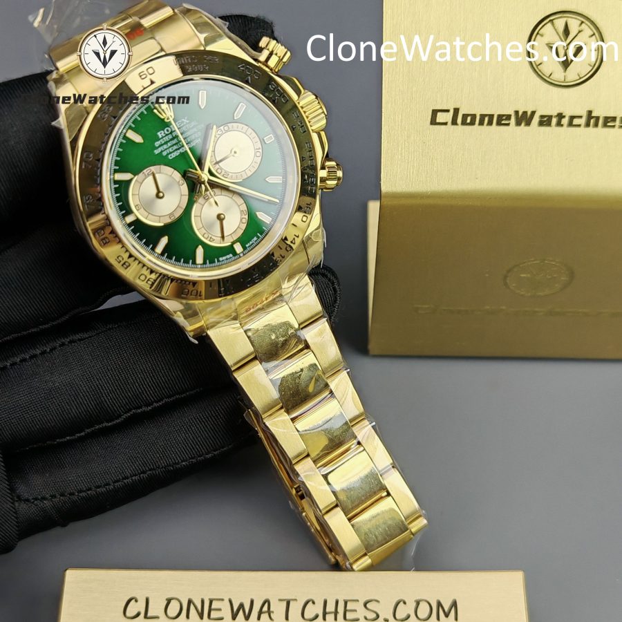 Rolex Super Clone Watches 1:1 Daytona 18K Yellow Gold Plating M126508-0008 4131 Movement - Image 4