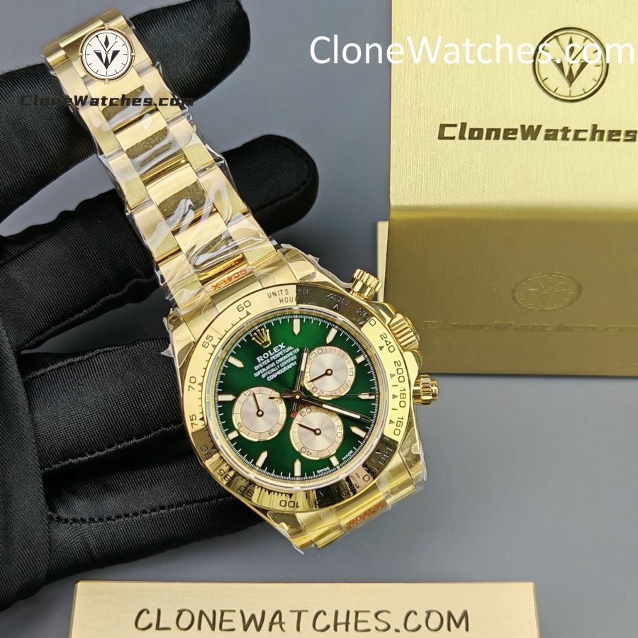 Rolex Super Clone Watches 1:1 Daytona 18K Yellow Gold Plating M126508-0008 4131 Movement - Image 5