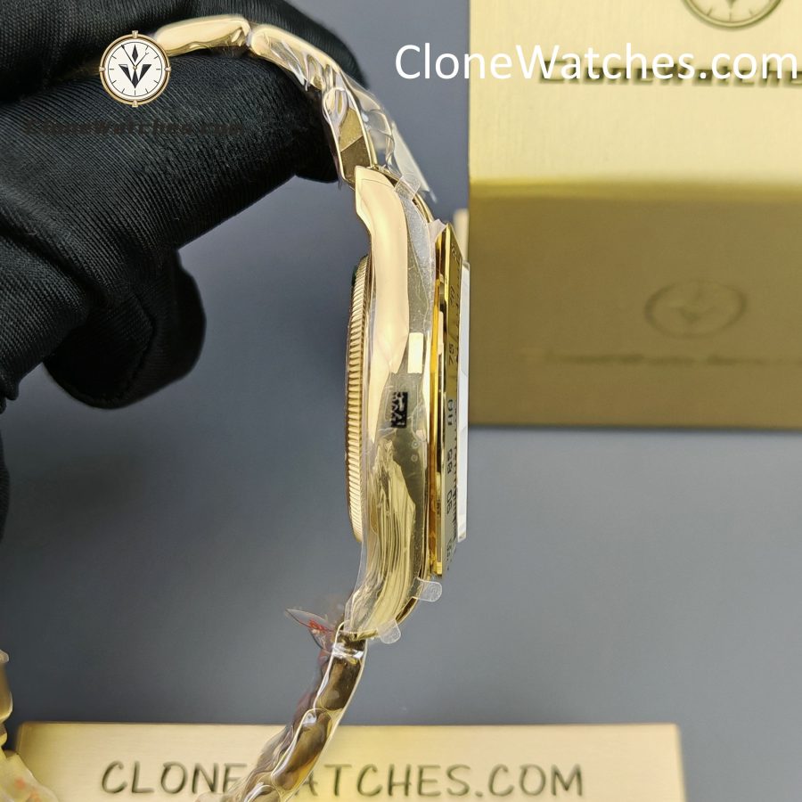 Rolex Super Clone Watches 1:1 Daytona 18K Yellow Gold Plating M126508-0008 4131 Movement - Image 9