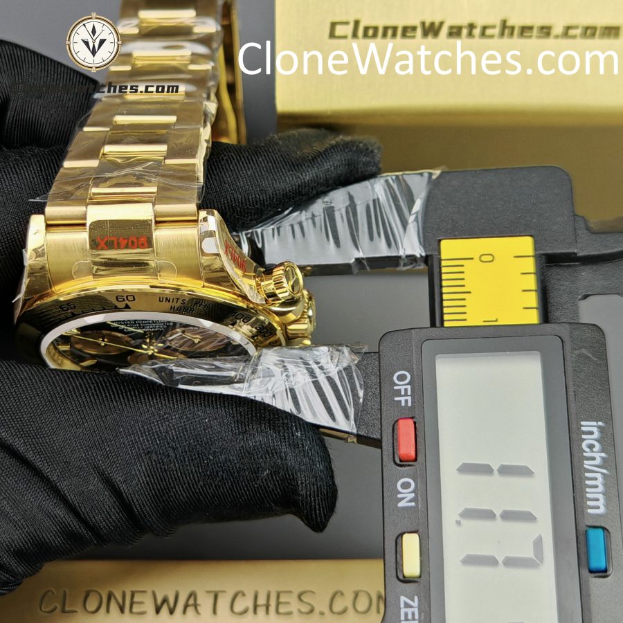 Rolex Super Clone Watches 1:1 Daytona 18K Yellow Gold Plating M126508-0008 4131 Movement - Image 16