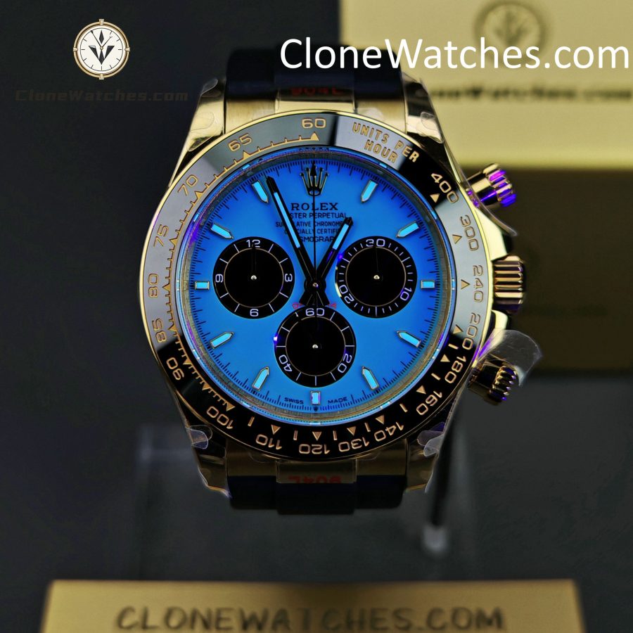 Rolex Super Clone Watches 1:1 Daytona 18K Yellow Gold Plating M126518LN-0014 4131 Movement - Image 2
