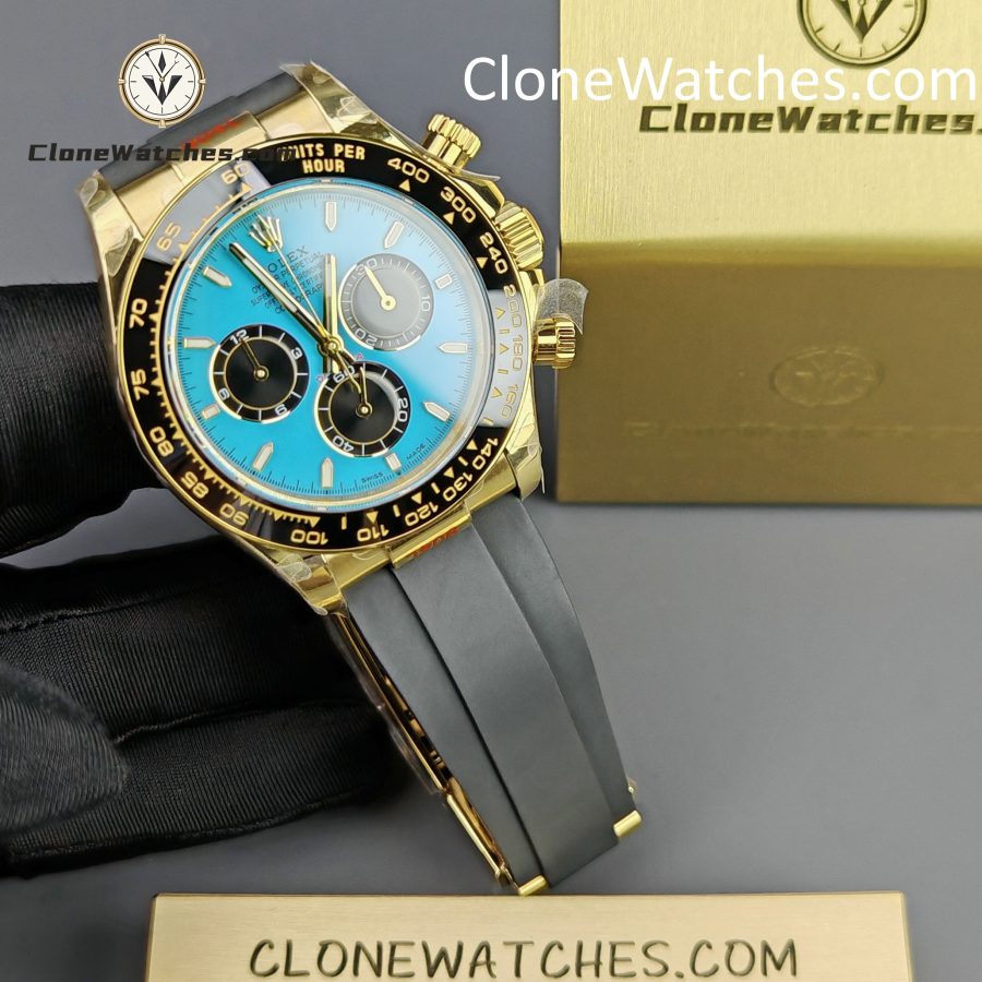 Rolex Super Clone Watches 1:1 Daytona 18K Yellow Gold Plating M126518LN-0014 4131 Movement - Image 4