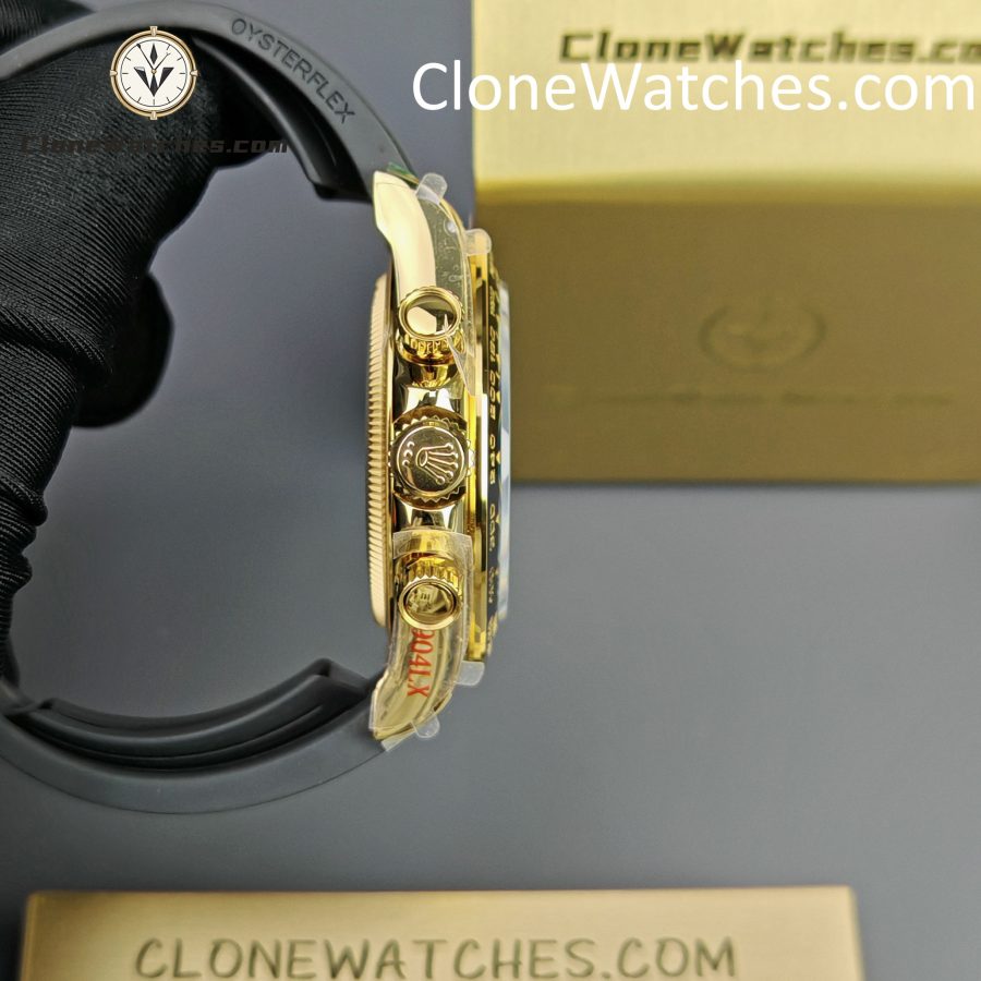 Rolex Super Clone Watches 1:1 Daytona 18K Yellow Gold Plating M126518LN-0014 4131 Movement - Image 8