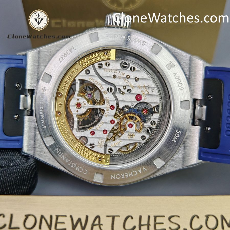 Vacheron Constantin Super Clone Watches 1:1 Overseas Tourbillon 6000V/110A-B544 42.5MM Rubber Strap - Image 13