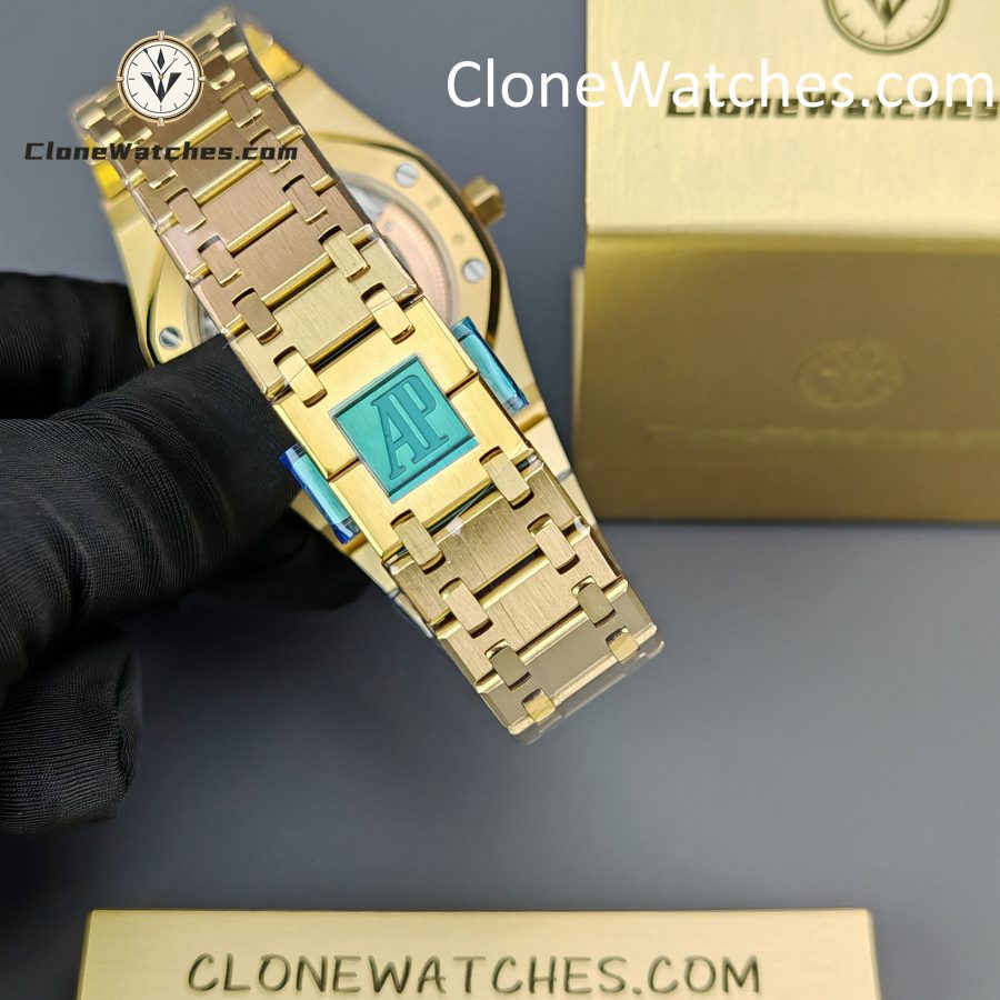 Audemars Piguet Super Clone Watches 1:1 Royal Oak “Jumbo” Extra-Thin Gold Dial 15202BA 39mm - Image 7