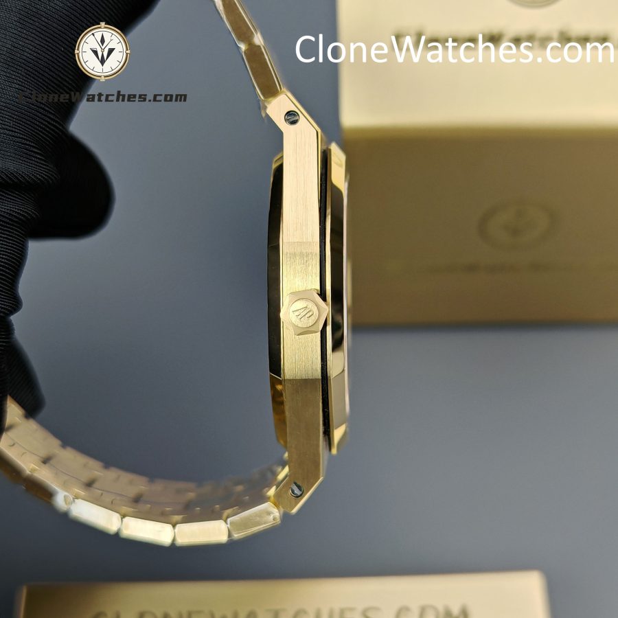 Audemars Piguet Super Clone Watches 1:1 Royal Oak “Jumbo” Extra-Thin Gold Dial 15202BA 39mm - Image 8
