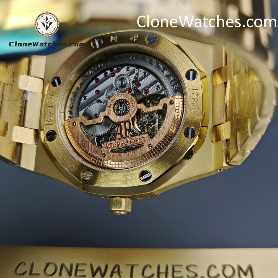 Audemars Piguet Super Clone Watches 1:1 Royal Oak “Jumbo” Extra-Thin Gold Dial 15202BA 39mm - Image 11