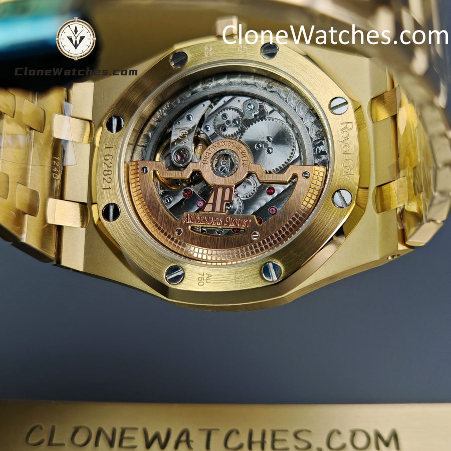Audemars Piguet Super Clone Watches 1:1 Royal Oak “Jumbo” Extra-Thin Gold Dial 15202BA 39mm - Image 12