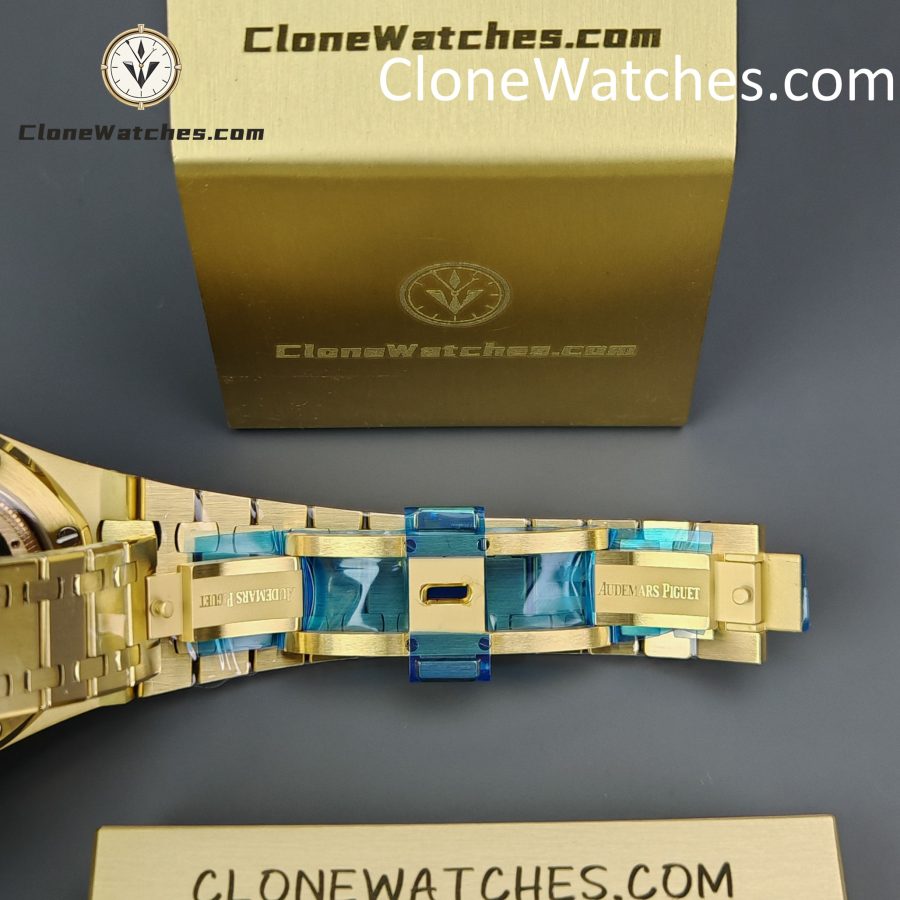 Audemars Piguet Super Clone Watches 1:1 Royal Oak “Jumbo” Extra-Thin Gold Dial 15202BA 39mm - Image 13