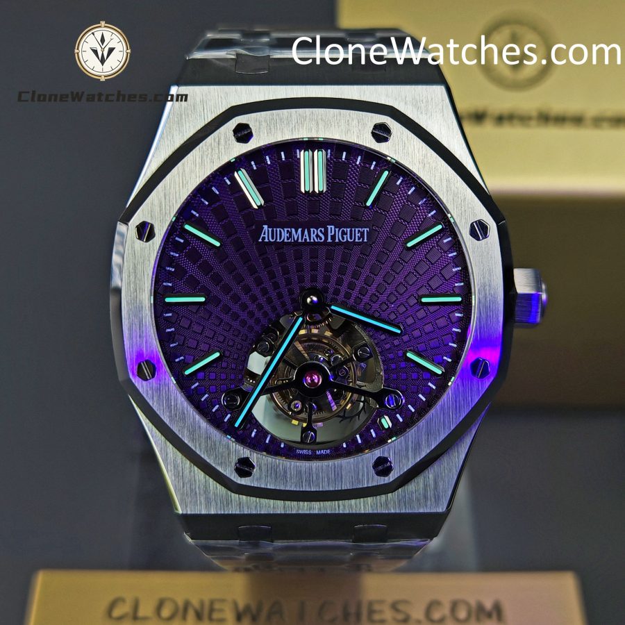 Audemars Piguet Super Clone Watches 1:1 Royal Oak 26522ST Purple Tourbillon Dial 41mm - Image 2