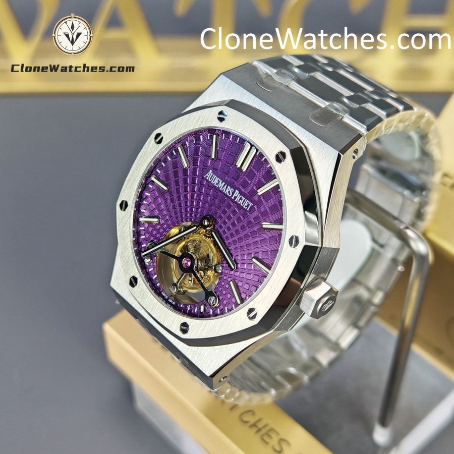 Audemars Piguet Super Clone Watches 1:1 Royal Oak 26522ST Purple Tourbillon Dial 41mm - Image 3