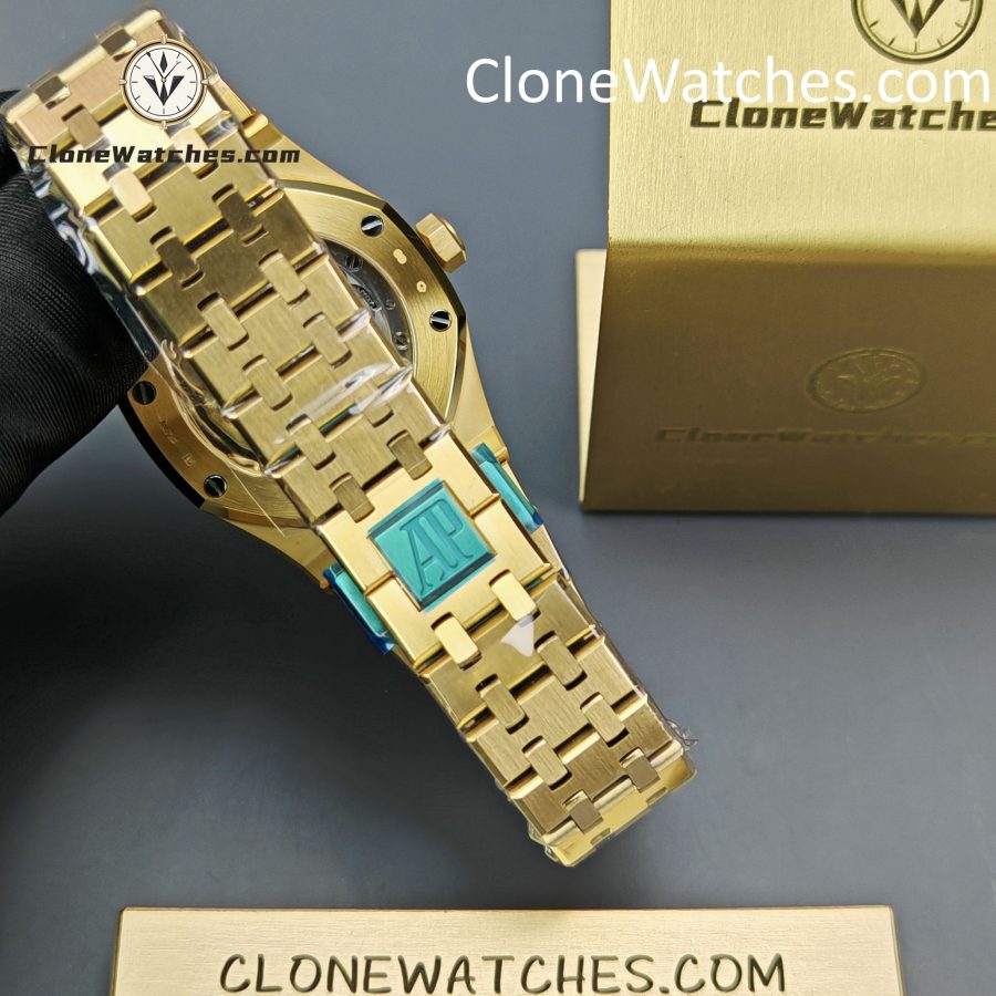 Audemars Piguet Super Clone Watches 1:1 Royal Oak 18K Gold 15450BA Blue Dial 37MM - Image 7