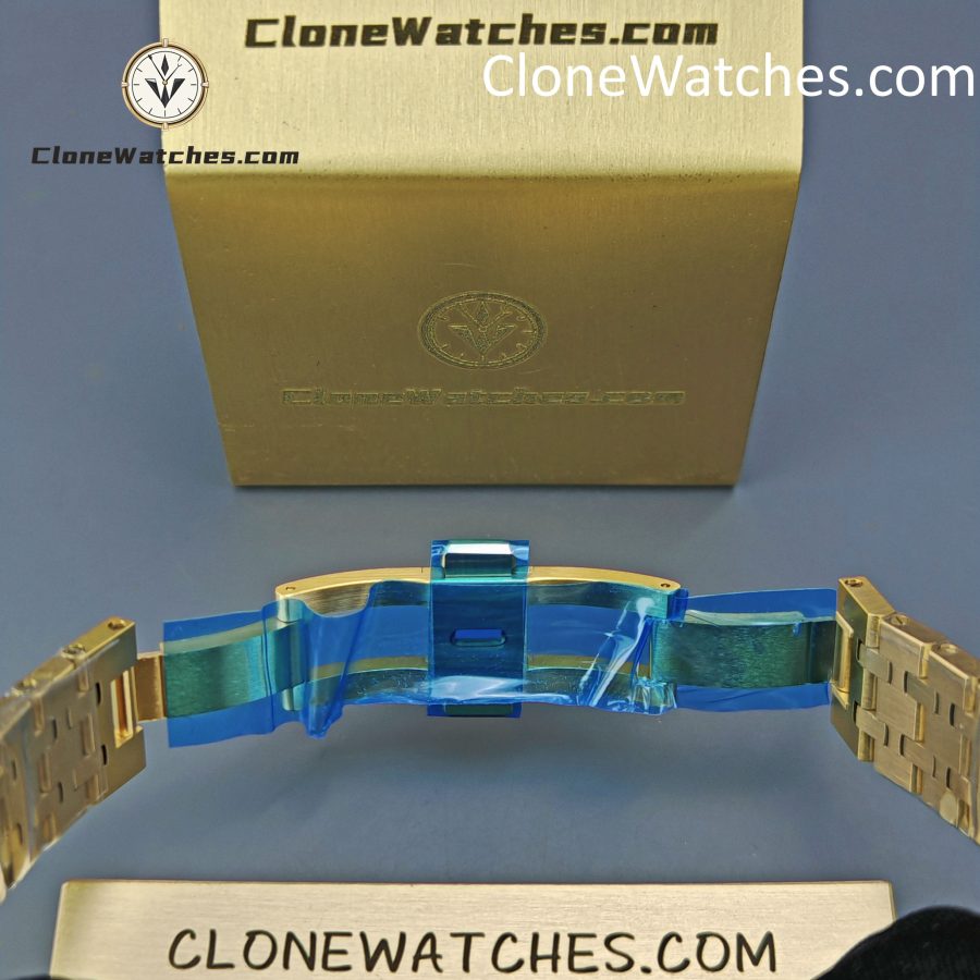 Audemars Piguet Super Clone Watches 1:1 Royal Oak 18K Gold 15450BA Blue Dial 37MM - Image 14