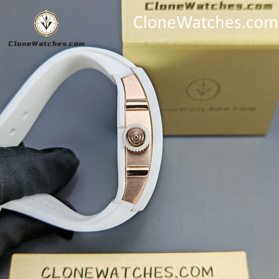 Richard Mille Super Clone Watches 1:1 RM 07 - 01 White Ceramic Marshmallow Dial White Strap - Image 6