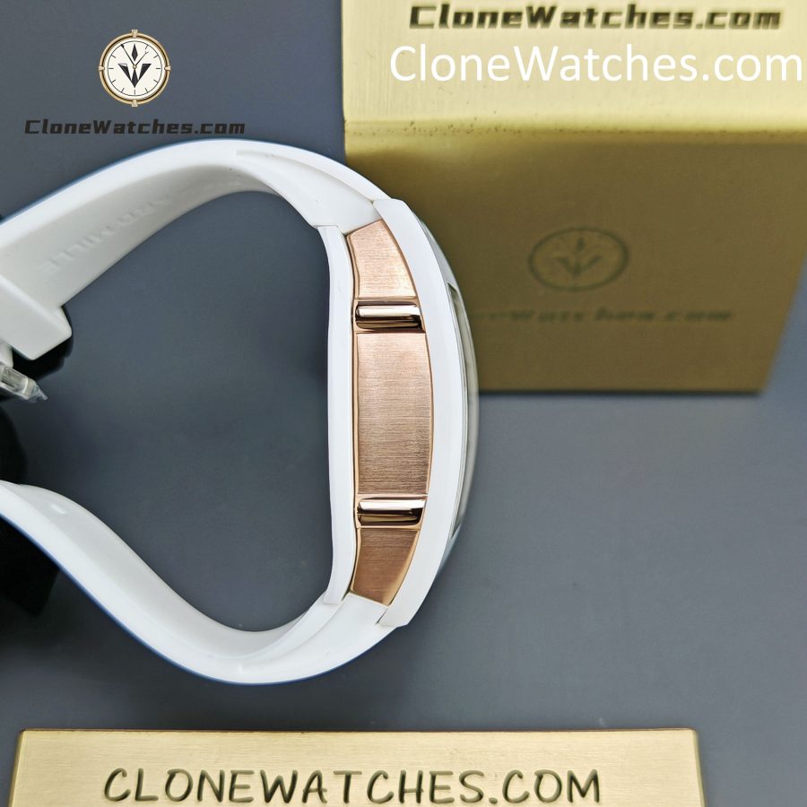 Richard Mille Super Clone Watches 1:1 RM 07 - 01 White Ceramic Marshmallow Dial White Strap - Image 7
