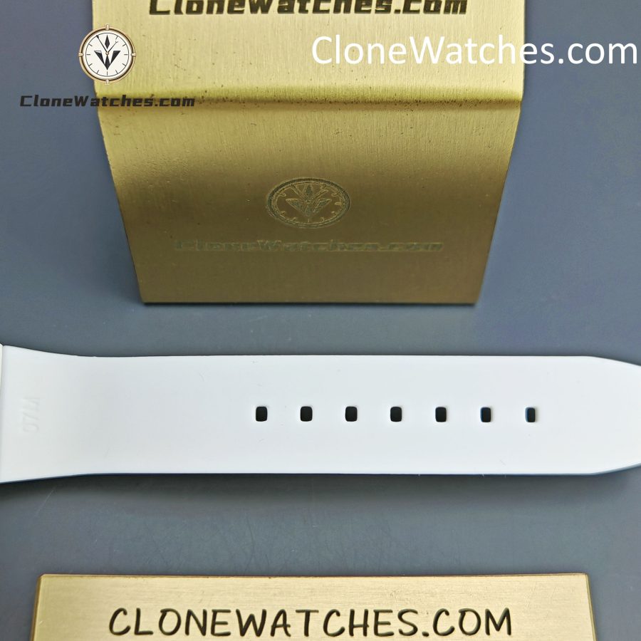 Richard Mille Super Clone Watches 1:1 RM 07 - 01 White Ceramic Marshmallow Dial White Strap - Image 10