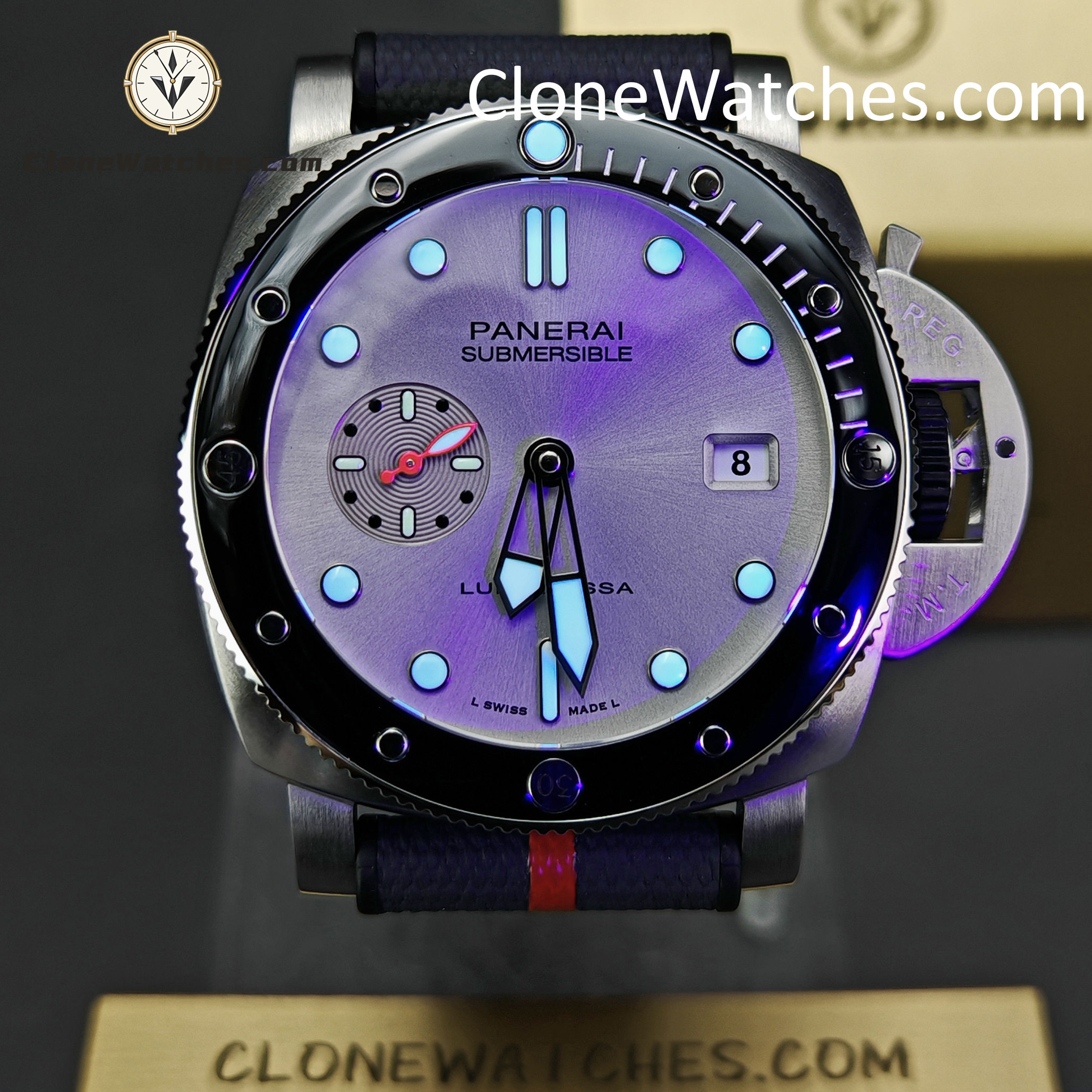 Panerai Super Clone Watches 1:1 Submersible QuarantaQuattro Luna Rossa PAM01681 44mm - Image 2