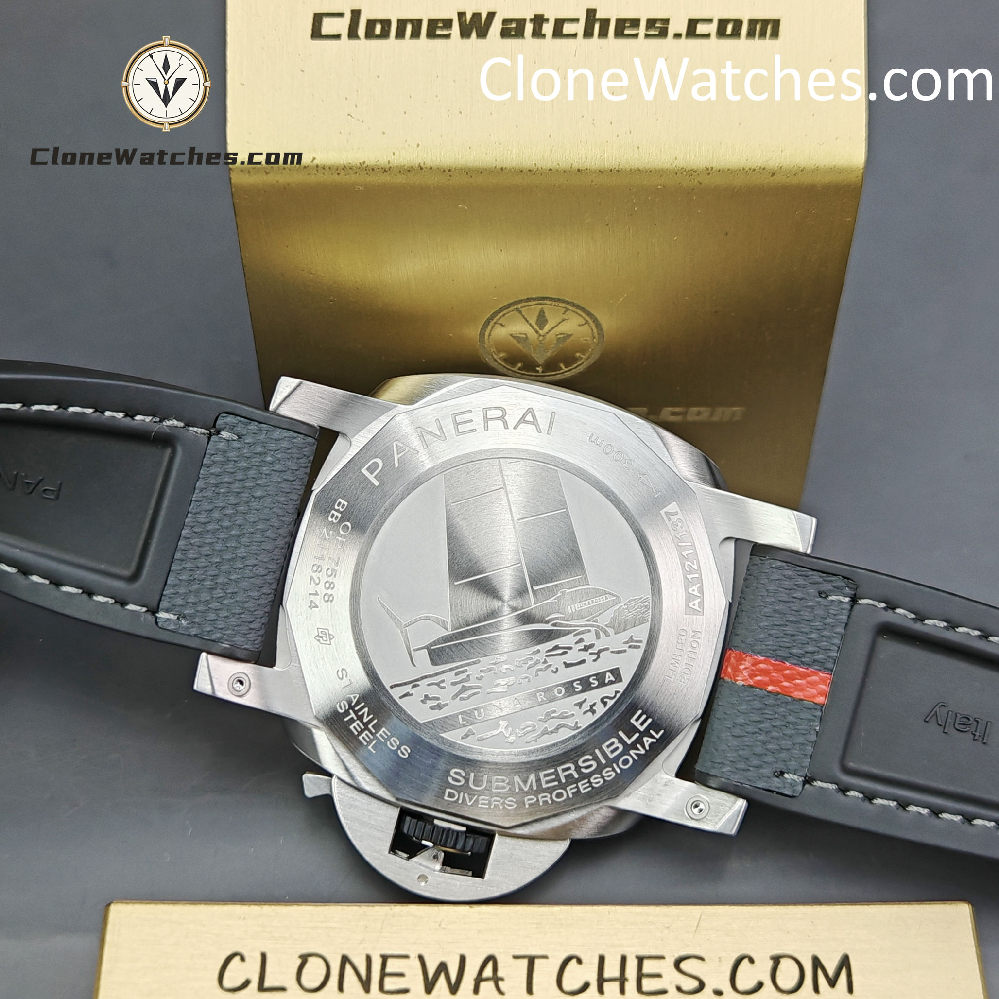 Panerai Super Clone Watches 1:1 Submersible QuarantaQuattro Luna Rossa PAM01681 44mm - Image 12