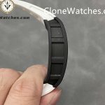 Richard Mille Super Clone Watches 1:1 RM 055 Gold Inner Bezel Carbon Tourbillon White Strap - Image 6