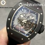 Richard Mille Super Clone Watches 1:1 RM 055 Ceramics Tourbillon Black Strap - Image 3