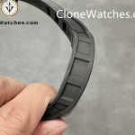 Richard Mille Super Clone Watches 1:1 RM 055 White Inner Bezel Carbon Tourbillon Black Strap - Image 6