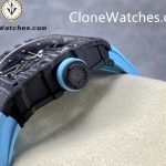 Richard Mille Super Clone Watches 1:1 RM 035 – 02 Carbon Tourbillon Blue Strap - Image 5