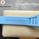 Richard Mille Super Clone Watches 1:1 RM 035 – 02 Carbon Tourbillon Blue Strap - Image 8