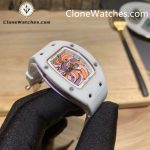 Richard Mille Super Clone Watches 1:1 RM 07 - 01 White Ceramic Marshmallow Dial White Strap - Image 3