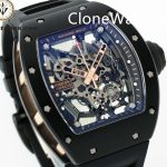 Richard Mille Super Clone Watches 1:1 RM 035 Black Ceramic Skeleton Dial "Americas Black Toro" - Image 2