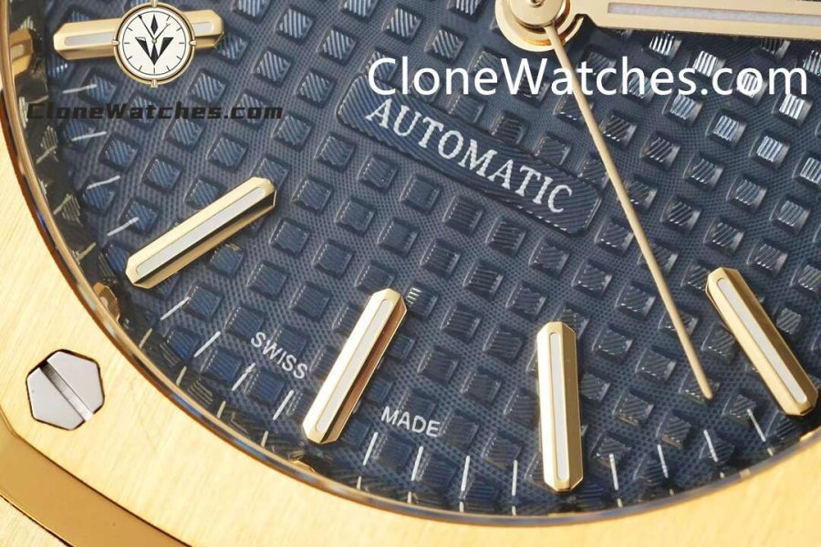 Audemars Piguet Super Clone Watches 1:1 Royal Oak 18K Gold 15450BA Blue Dial 37MM - Image 5